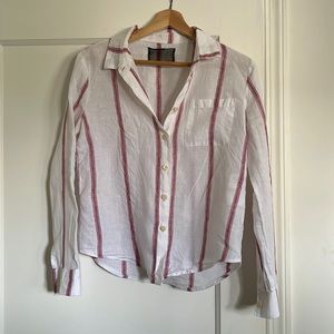 Reformation linen button down shirt